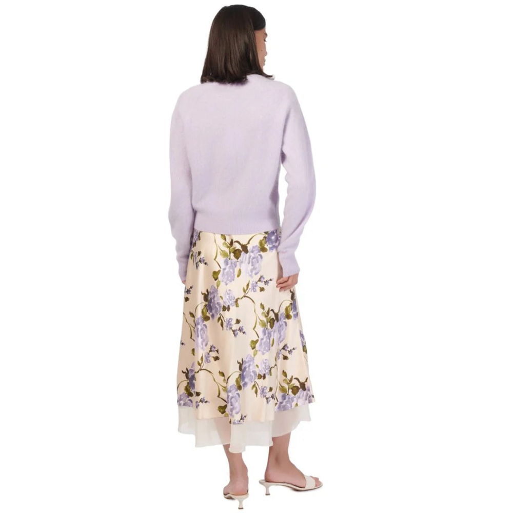 Cami NYC Genoa Silk Midi Skirt XS Moonflower Floral - Picture 13 of 16